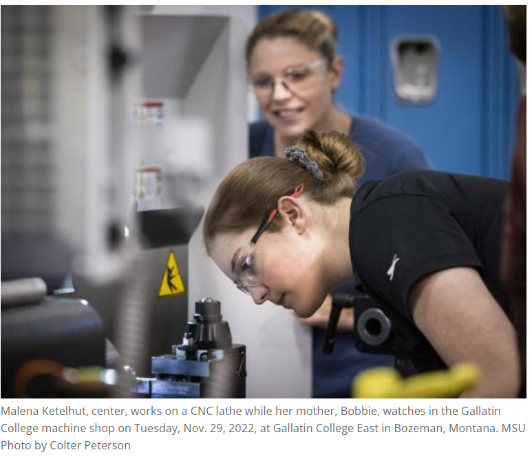 Mother and daughter find success in Gallatin College MSU’s CNC Machine Technology program-Hey Look!  They are from Florence.